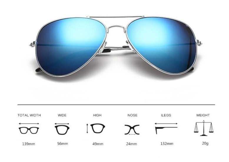 <font size="3" face="Rubik"> <b>AMELIA</b></font> <br> Aviator Sunglasses