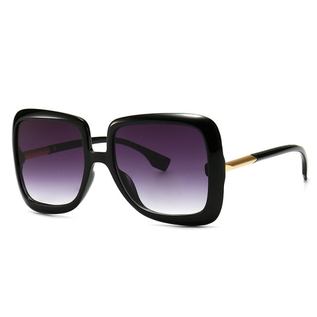 <font size="3" face="Rubik"><b>HEATHER</b></font> <br> Retro Oversized Square Sunglasses