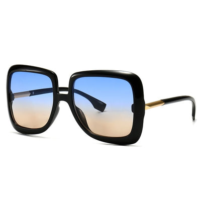 <font size="3" face="Rubik"><b>HEATHER</b></font> <br> Retro Oversized Square Sunglasses